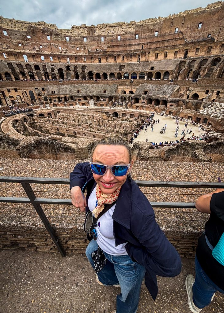 Caroline Stokes at the Colosseum